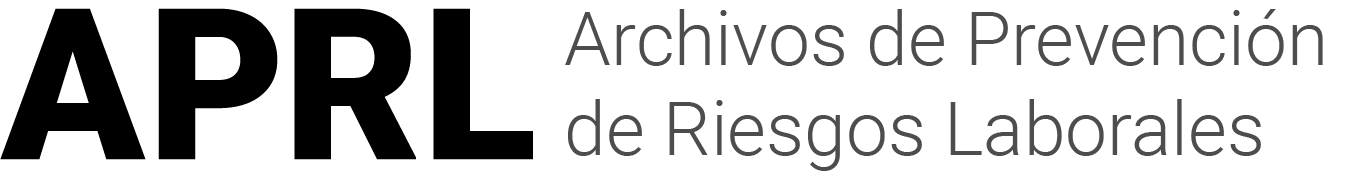 Logotipo de la revista Archivos de Prevención de Riesgos Laborales